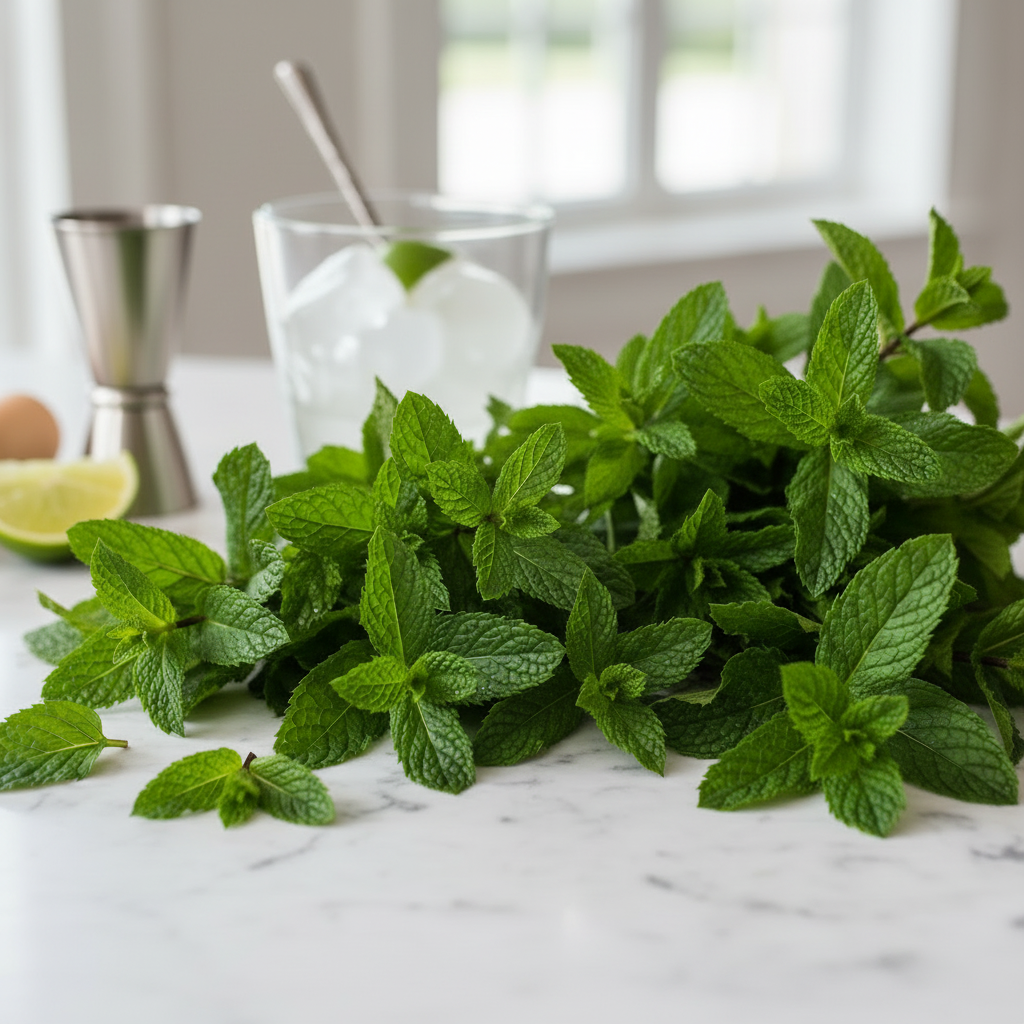 Mint for cocktails 